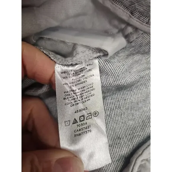 Loft Shorts Womens 4 Gray Ruffled Trim Pockets Side Zip - Picture 5 of 7